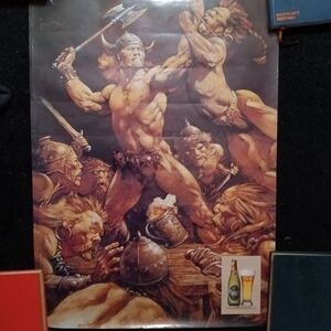 Vintage Barbarian Warrior Poster